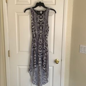 Gray Leopard Print Dress